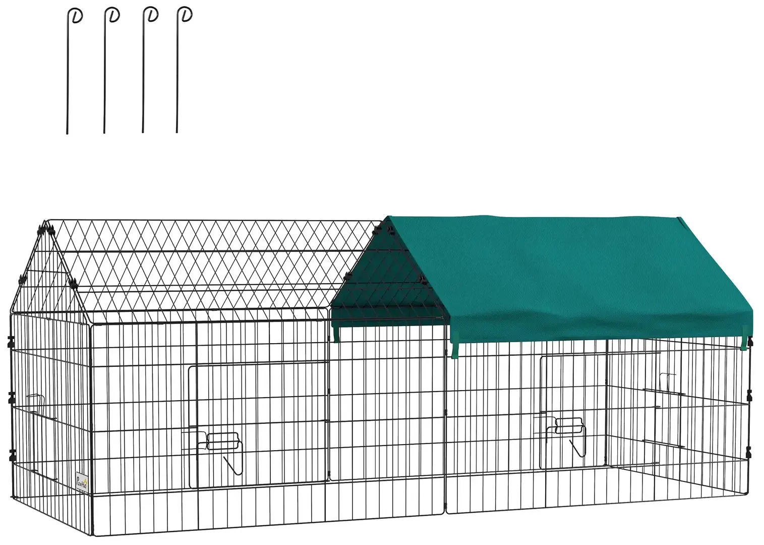 Tarc pentru gaini/iepuri PawHut D51-395V00GN (Green/Black)