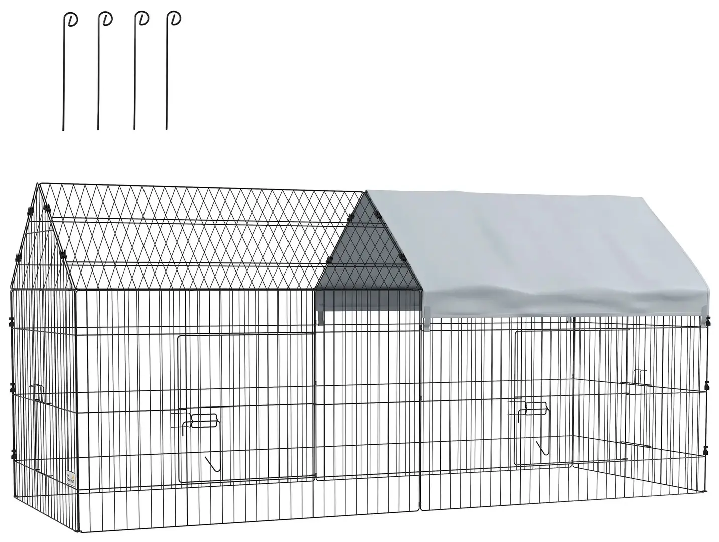 Загон для кур/кроликов PawHut D51-395V01SR (Silver)