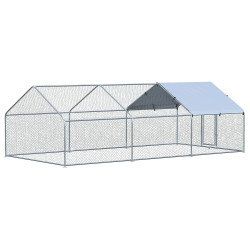 Tarc pentru gaini PawHut D51-139V08SR (Silver) Thumb