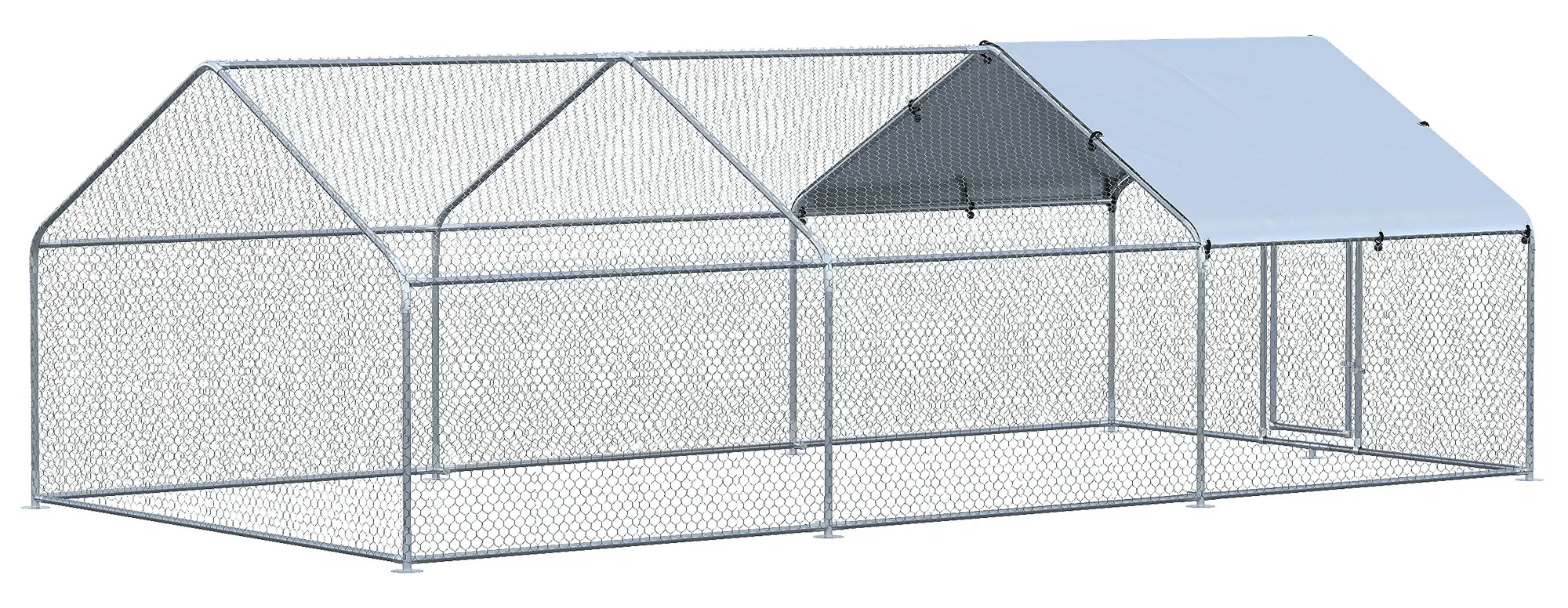 Tarc pentru gaini PawHut D51-139V08SR (Silver) - 2