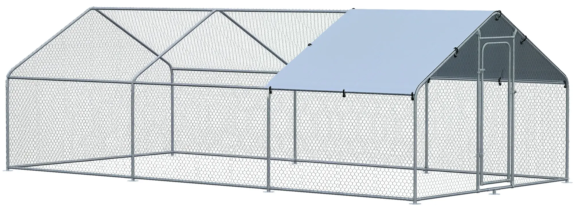 Tarc pentru gaini PawHut D51-139V08SR (Silver)