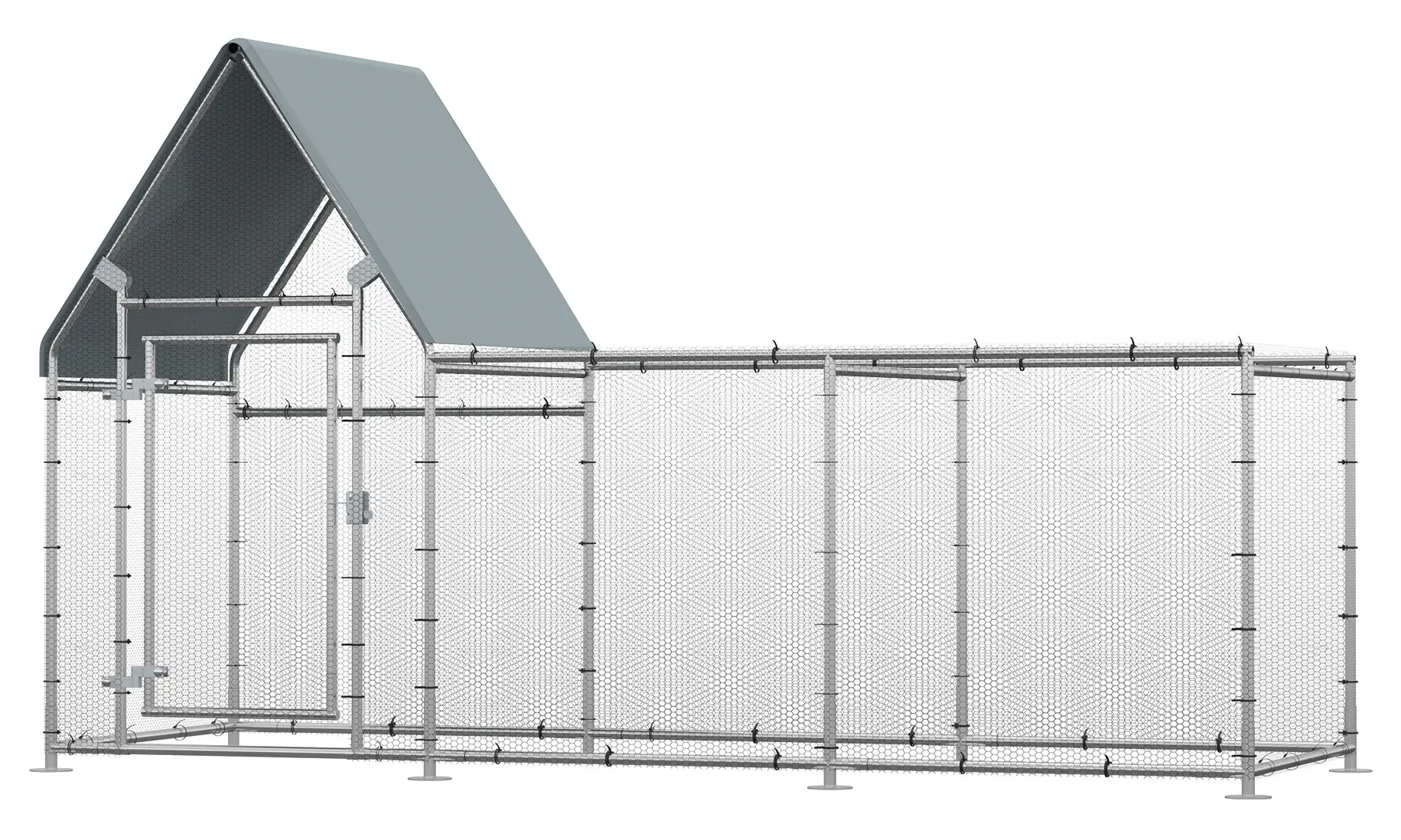 Загон для кур PawHut D51-272V01 (Grey) - 2