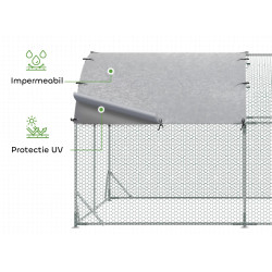 Tarc pentru gaini PawHut D51-321V01 (Silver) Thumb
