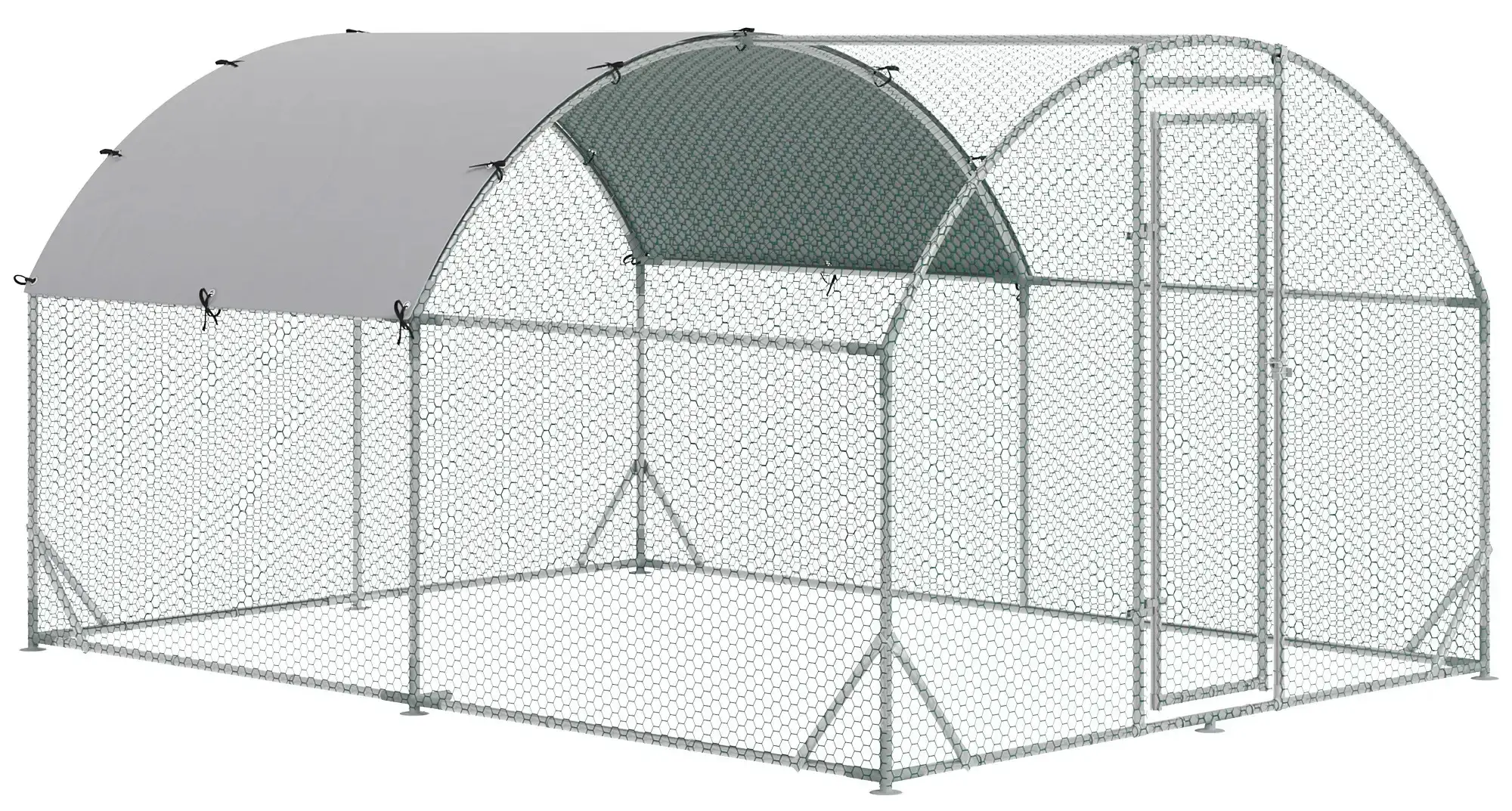 Tarc pentru gaini PawHut D51-321V01 (Silver)