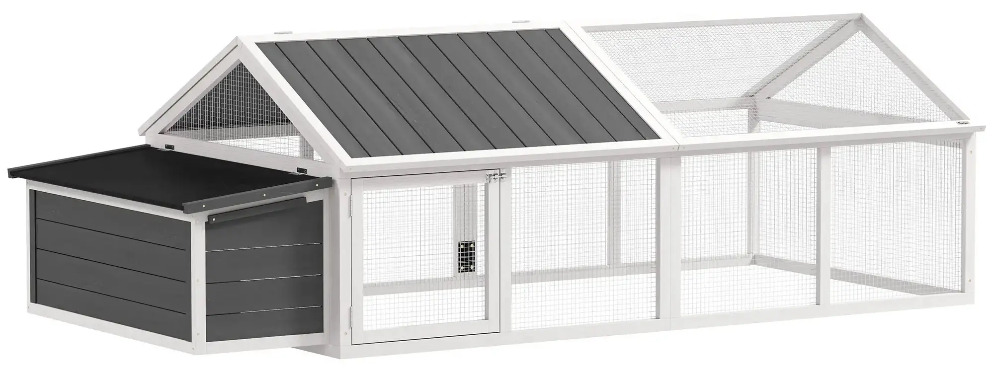 Загон для кур PawHut D51-360V00WT (Grey/White)