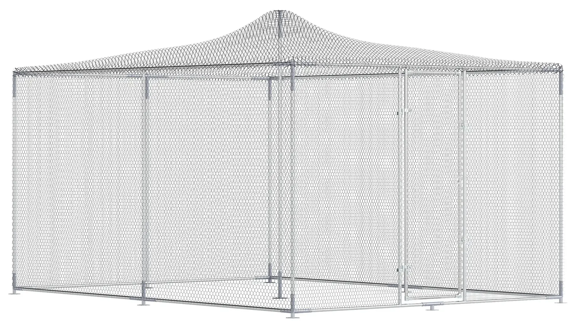 Загон для кур PawHut D51-535V00SR (Silver) - 3