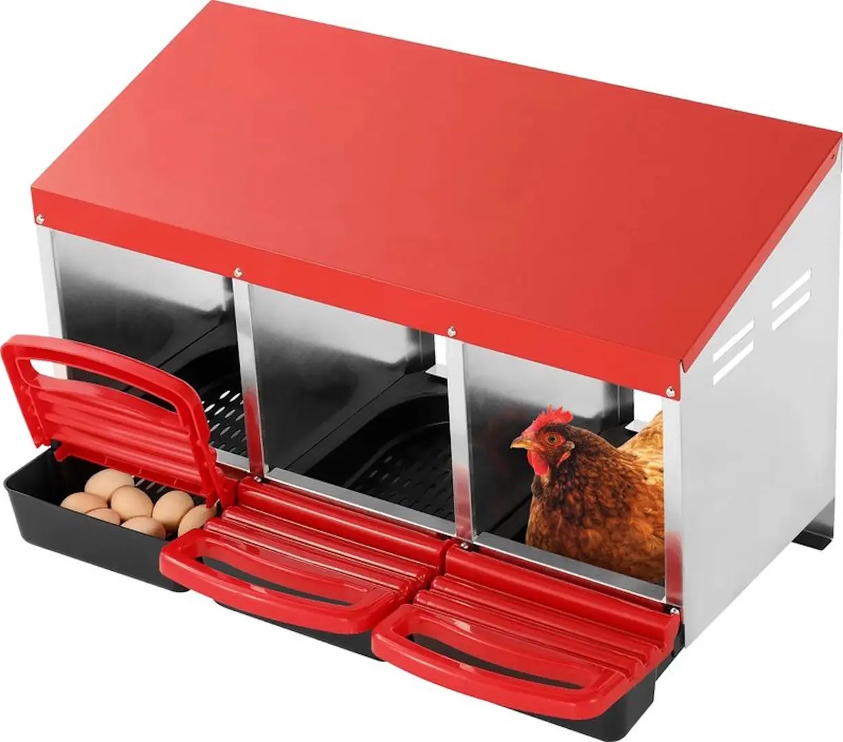 Гнездо с яйцесборником для кур Strend Pro 2173756 (Red/White)