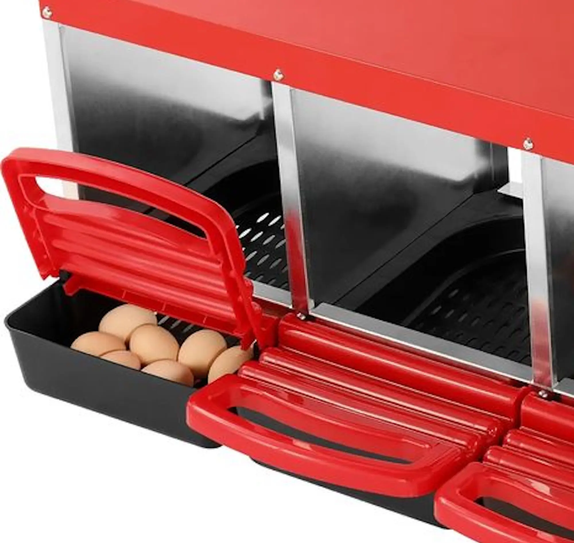 Гнездо с яйцесборником для кур Strend Pro 2173756 (Red/White) - 2