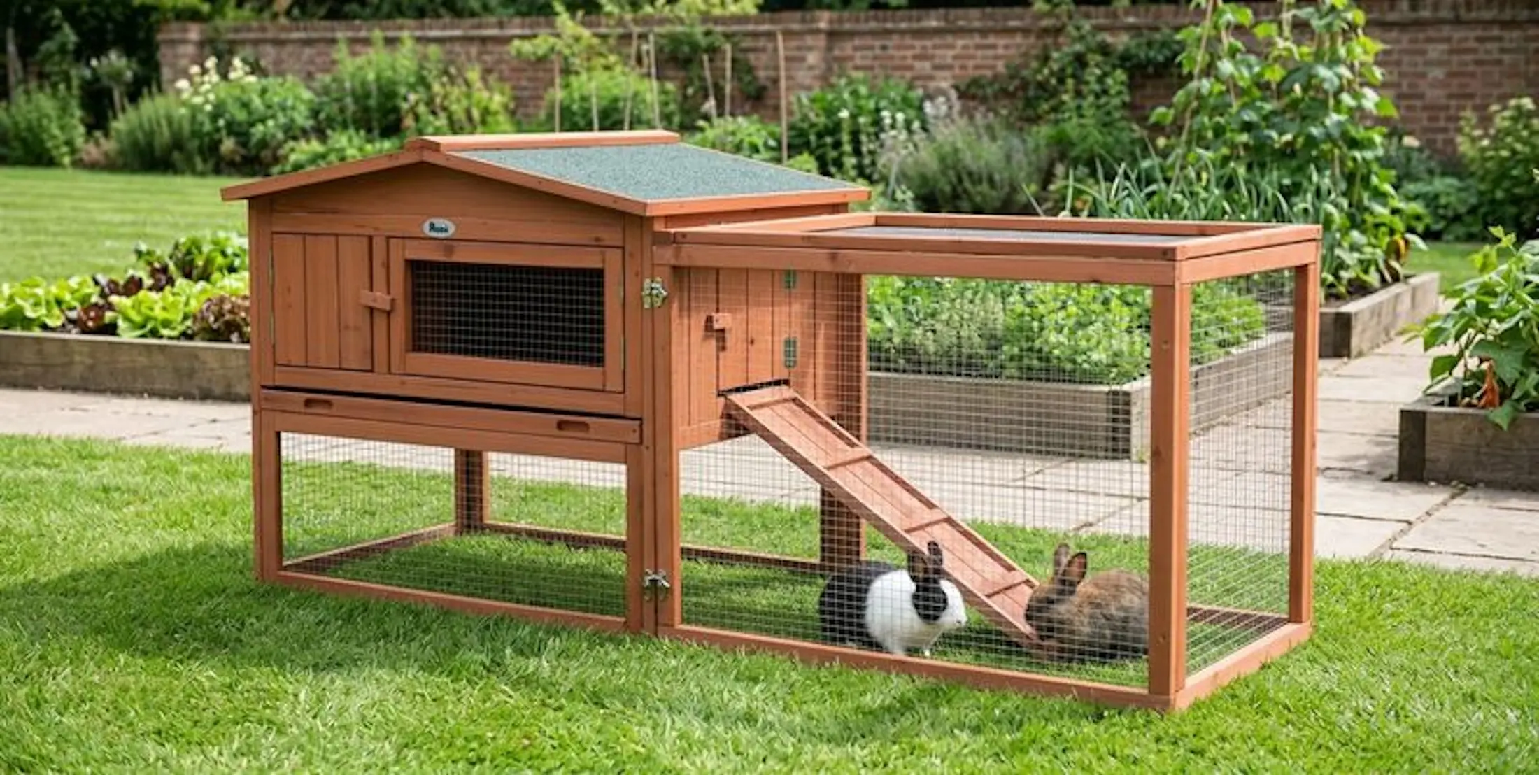 Клетка для кроликов Strend Pro 2173859 (Wood/Green) - 12