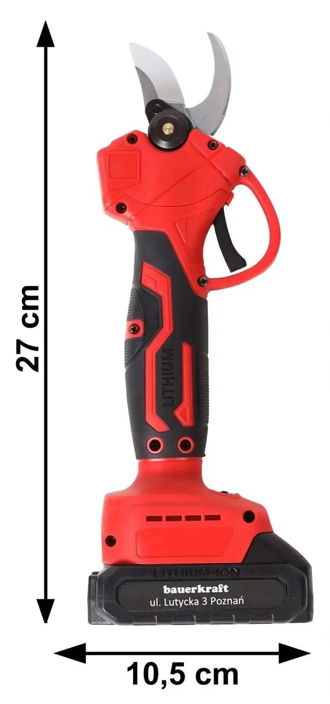Аккумуляторный секатор Bauerkraft H-601 - 5