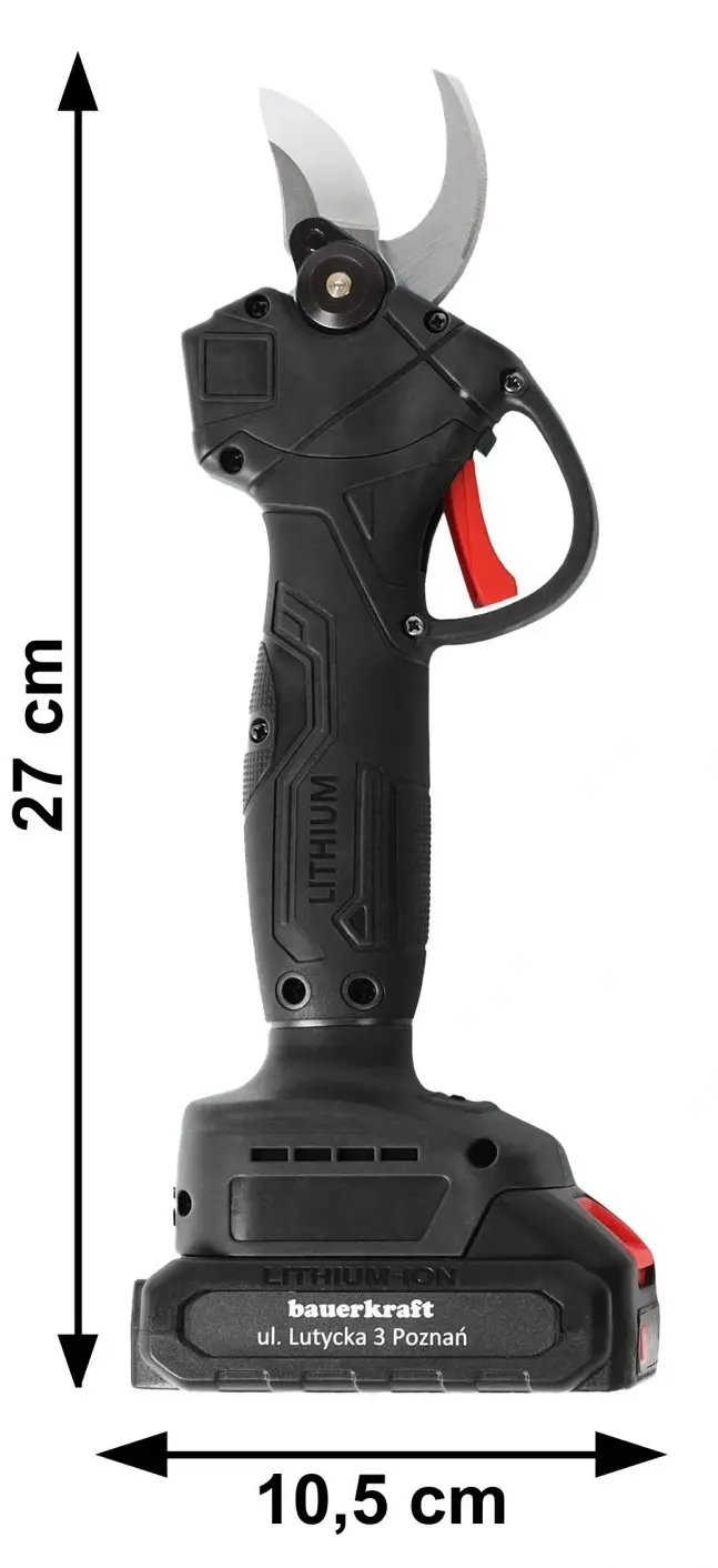 Аккумуляторный секатор Bauerkraft H-604 - 5
