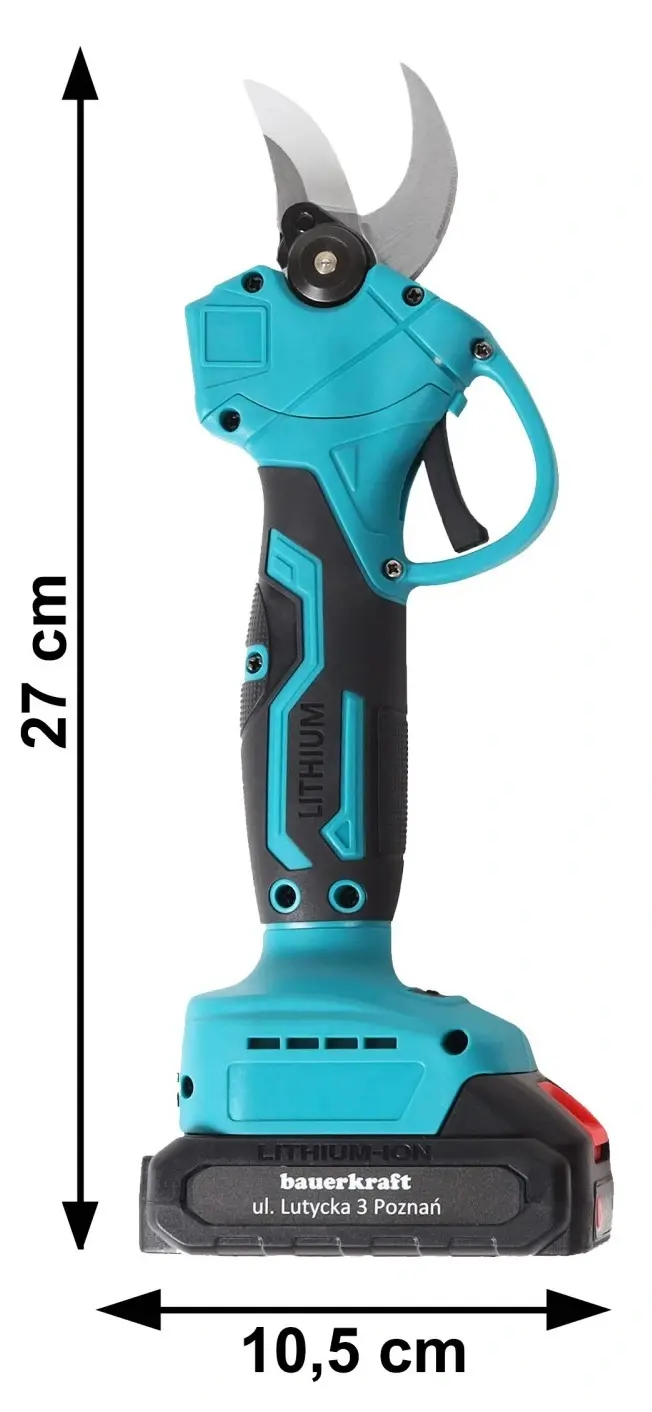 Аккумуляторный секатор Bauerkraft H-605 - 4