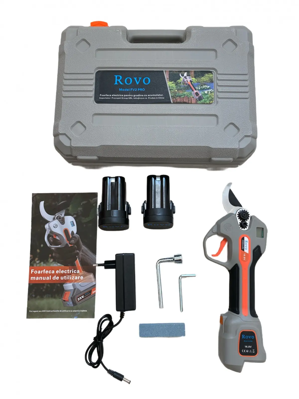 Аккумуляторный секатор Rovo FV2 Pro - 4