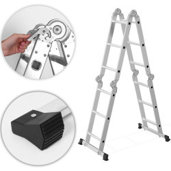 Лестница алюминиевая Modern Home WK4210-3D (Silver) Thumb