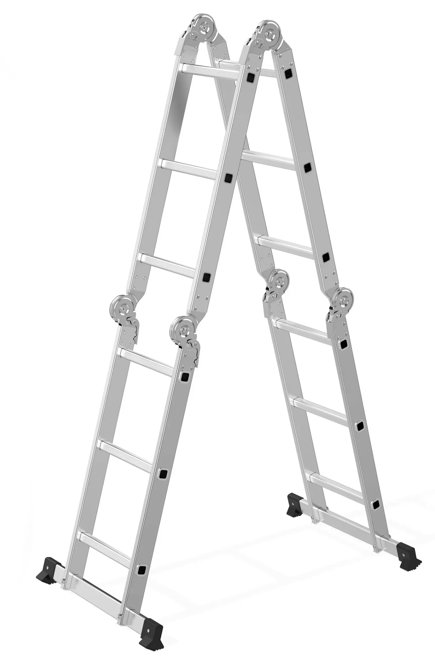 Лестница алюминиевая Modern Home WK4210-3D (Silver)