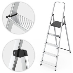 Стремянка Modern Home WK4026-5 (Silver) Thumb