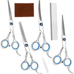 Набор ножниц для стрижки собак Springos Cutty PA0309 (Inox) Thumb