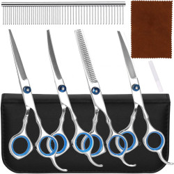 Набор ножниц для стрижки собак Springos Cutty PA0309 (Inox) Thumb