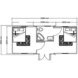 Модульный дом-контейнер SMDHouse 10FT 18M2 (White) Thumb