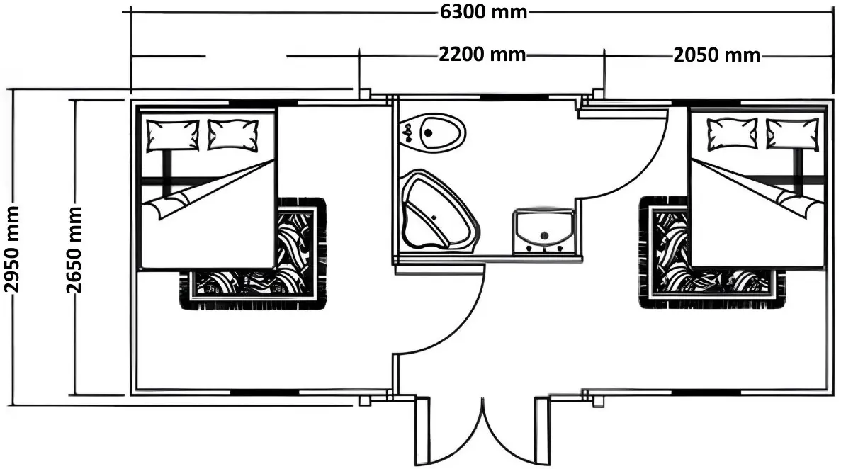 Модульный дом-контейнер SMDHouse 10FT 18M2 (White) - 5