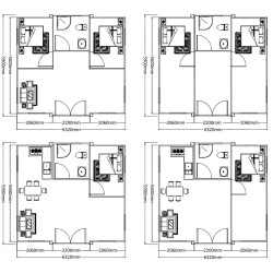 Модульный дом-контейнер SMDHouse 20FT 38M2 (Brown) Thumb