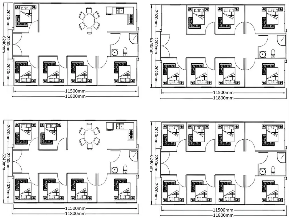 Модульный дом-контейнер SMDHouse 40FT 73M2 (Brown) - 4
