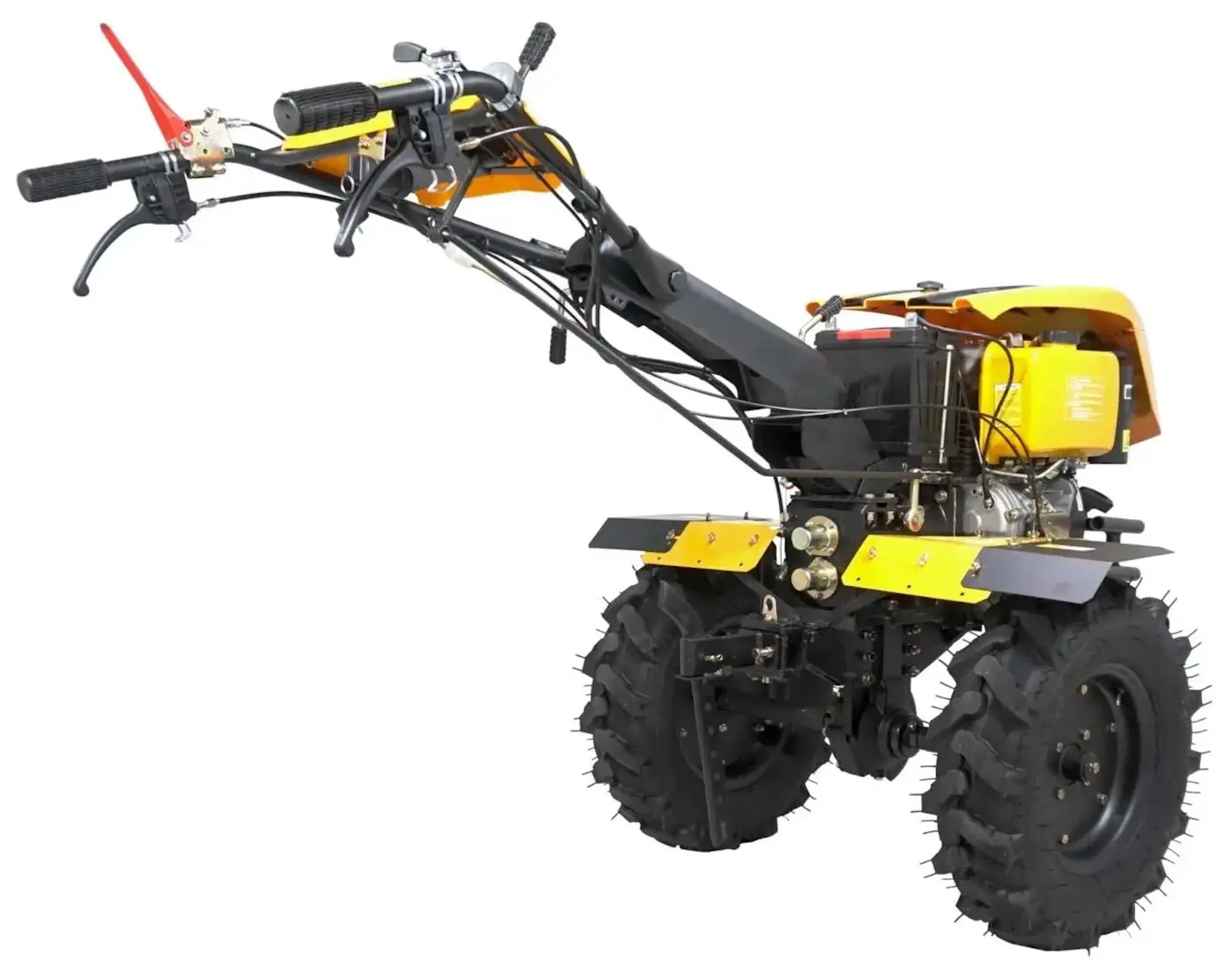 Мотокультиватор Progarden Campo 1273 Alpine V2 + фреза + окучиватель + реверсивный плуг + адаптер + 2 металлических колеса + 4L масла