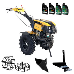Motocultor Progarden Campo 1273 Alpine V2 + plug simplu + plug de bilonat + 4L ulei