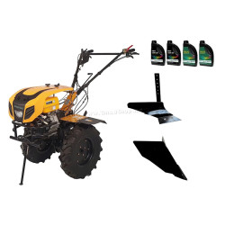 Motocultor Progarden Campo 1844 + plug simplu + plug de bilonat + 4L ulei