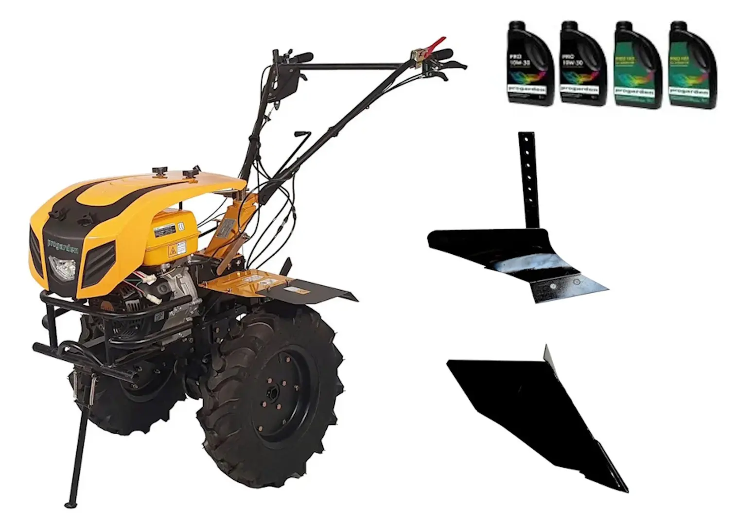 Motocultor Progarden Campo 1844 + plug simplu + plug de bilonat + 4L ulei