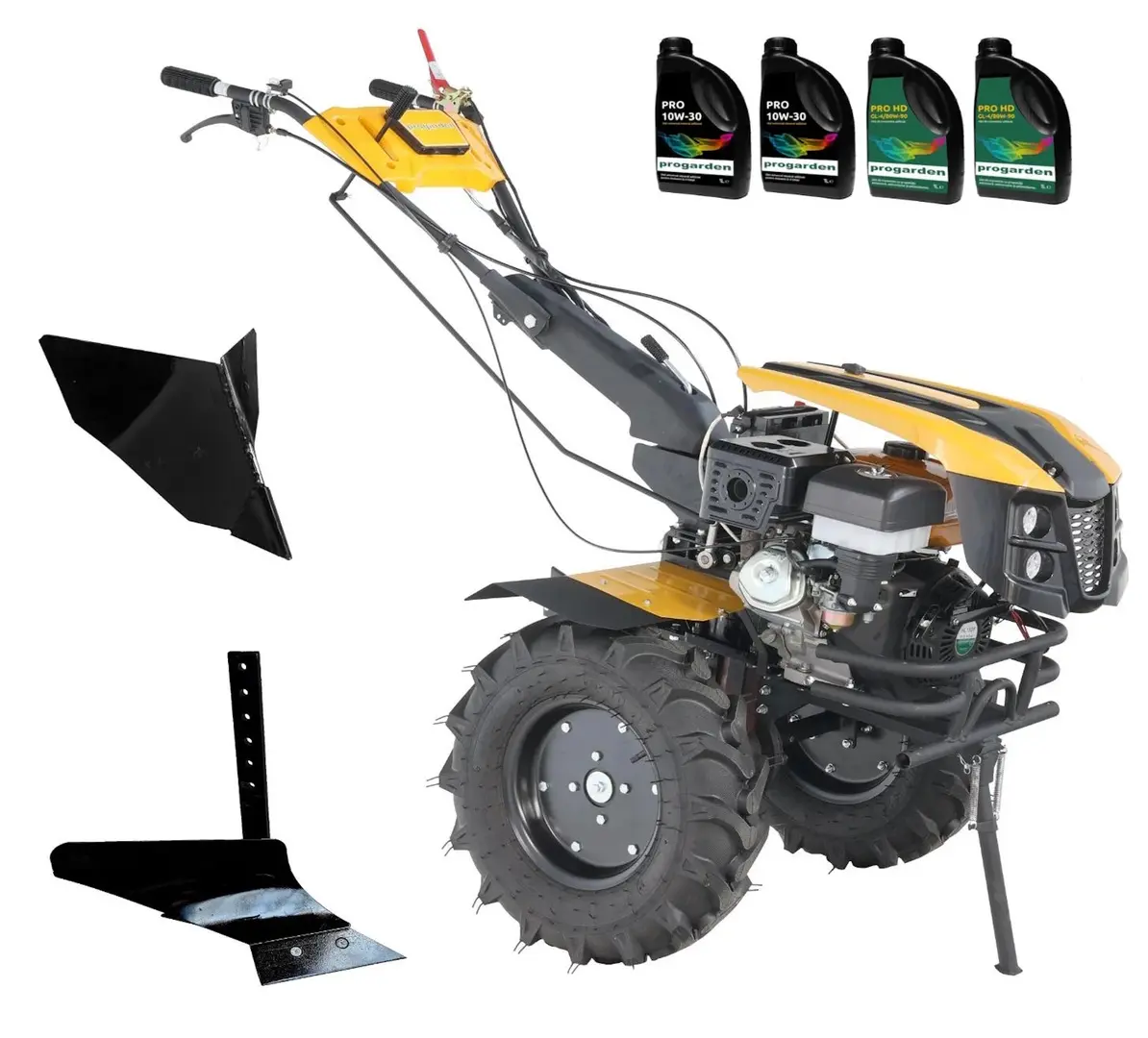 Motocultor Progarden Campo 1873 Alpine V2 + plug simplu + plug de bilonat + 4L ulei