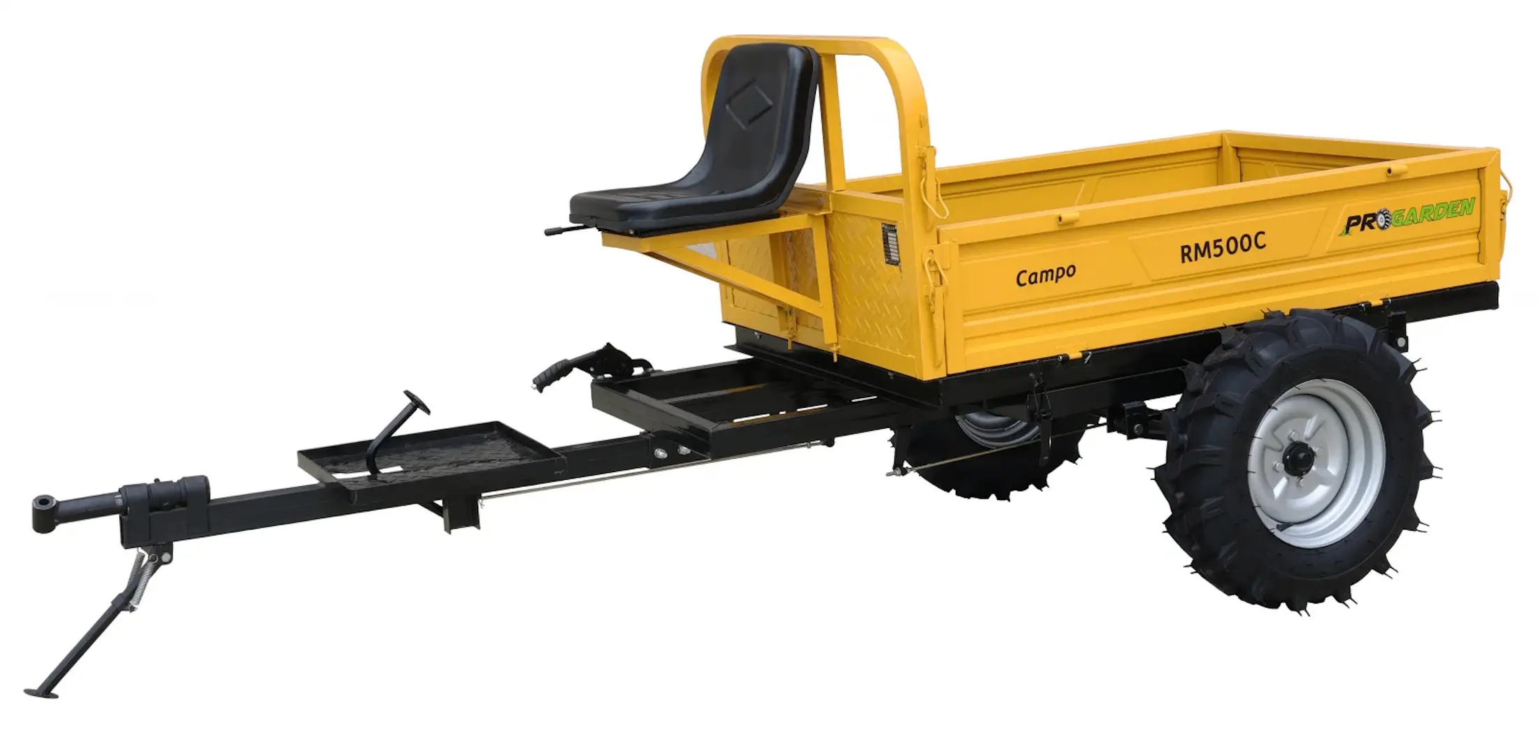 Мотокультиватор Progarden Campo 703 + прицеп RM500C + простой плуг + окучиватель + 2 металлических колеса + 2L масло