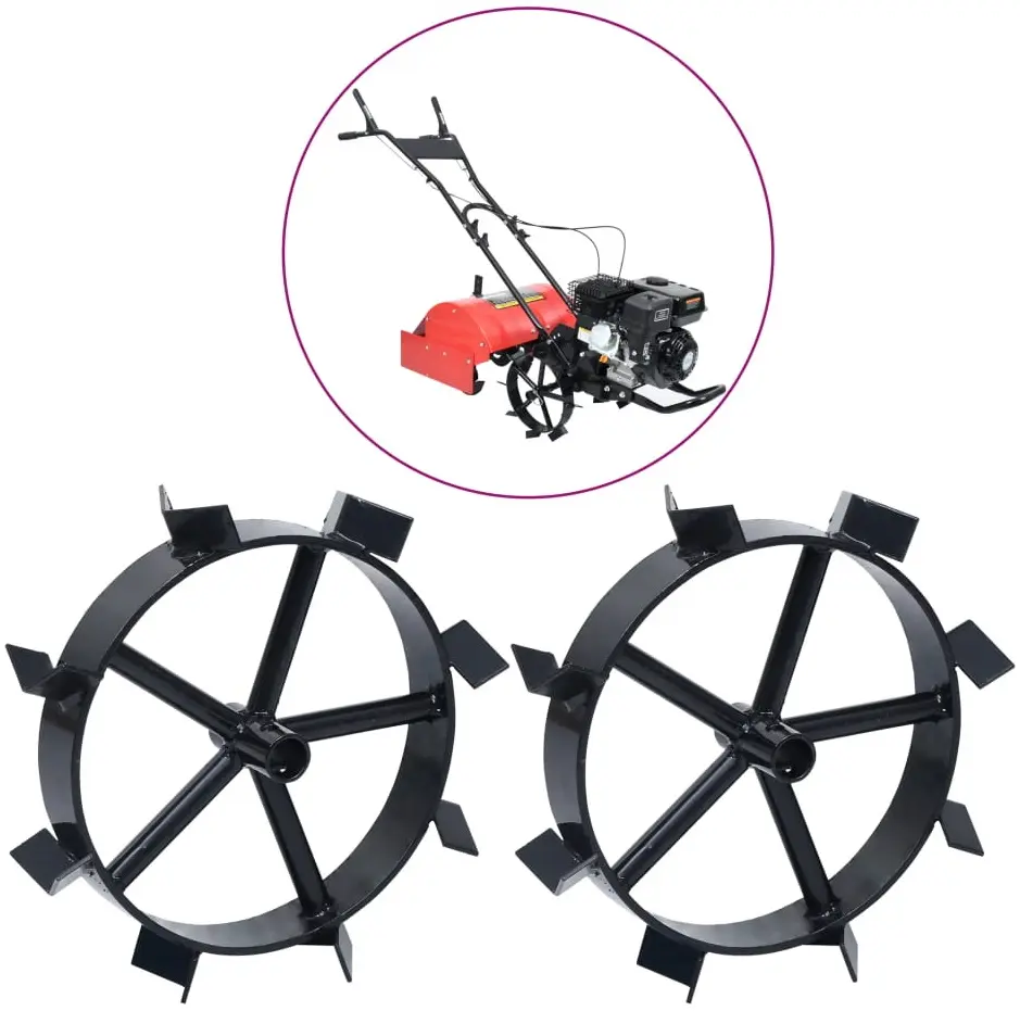 Металлические колеса для мотокультиватора VidaXL 146268 (Black) - 2