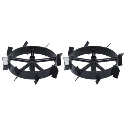 Металлические колеса для мотокультиватора VidaXL 146268 (Black) Thumb