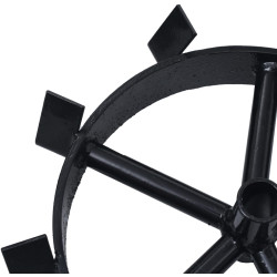 Металлические колеса для мотокультиватора VidaXL 146268 (Black) Thumb