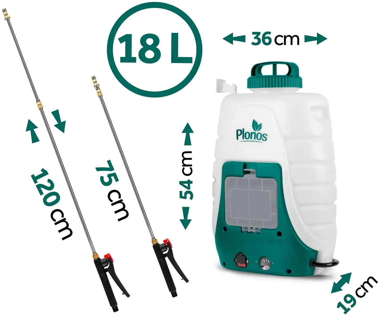 Опрыскиватель аккумуляторный Plonos PL-601 460100 (White) - 8