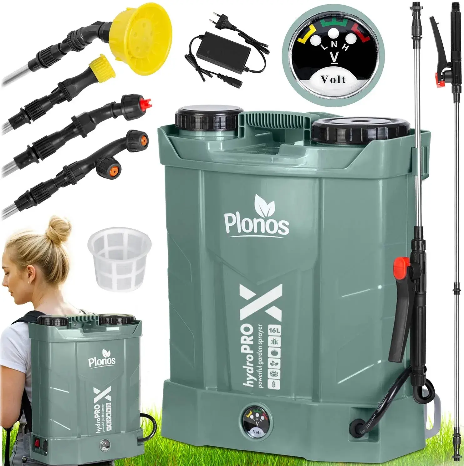Опрыскиватель аккумуляторный Plonos PL-602 460201 (Green) - 2