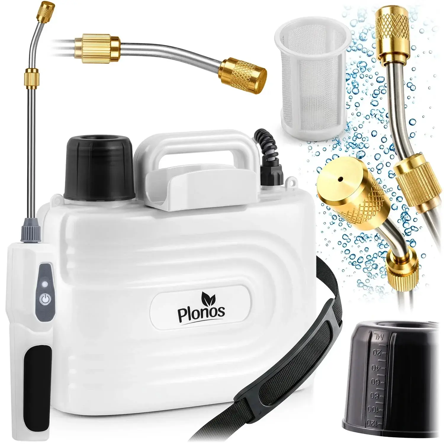 Pulverizator cu acumulator cu mixer Plonos PL-608 460800 (White/Black) - 2