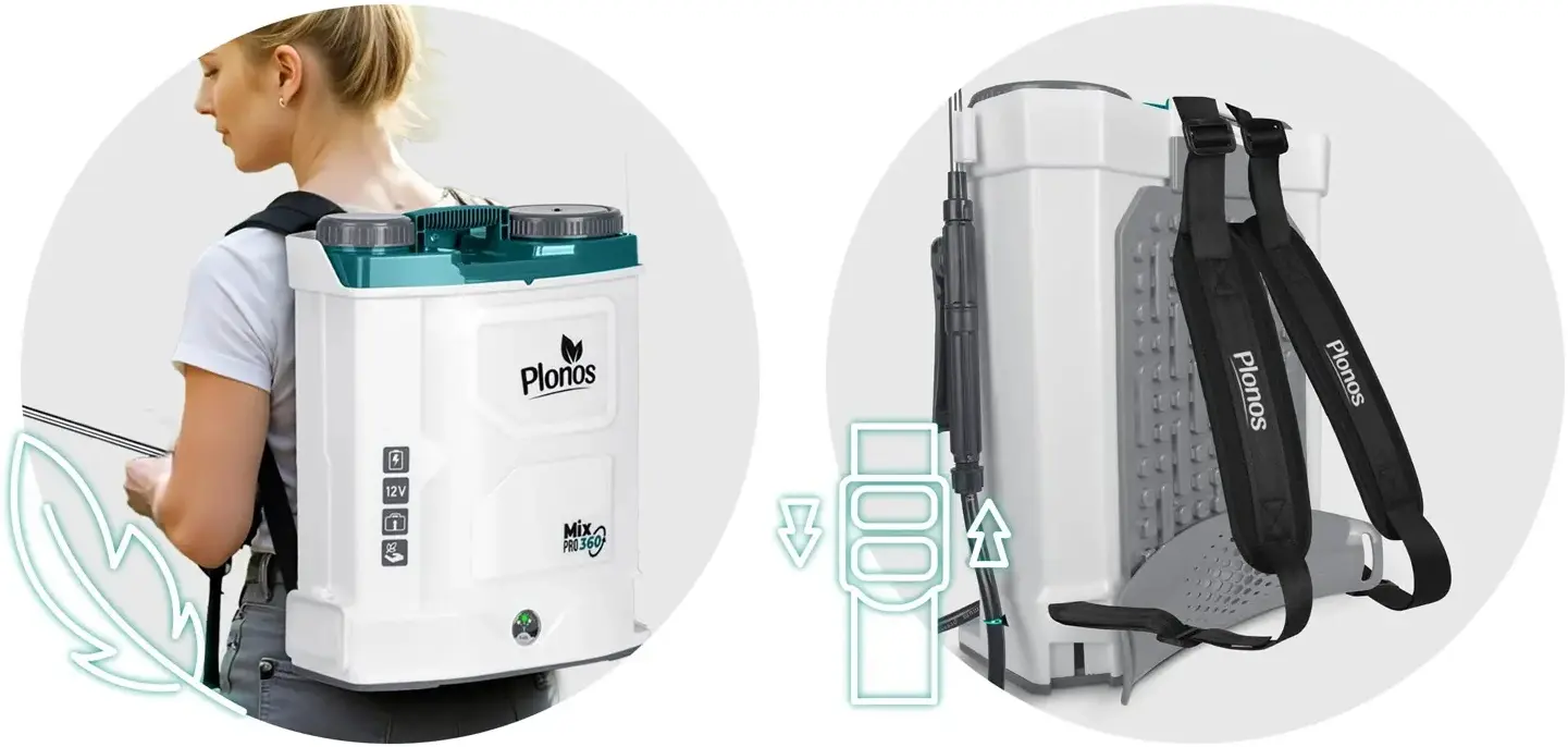 Pulverizator cu acumulator cu mixer Plonos PL-603 (White) - 14