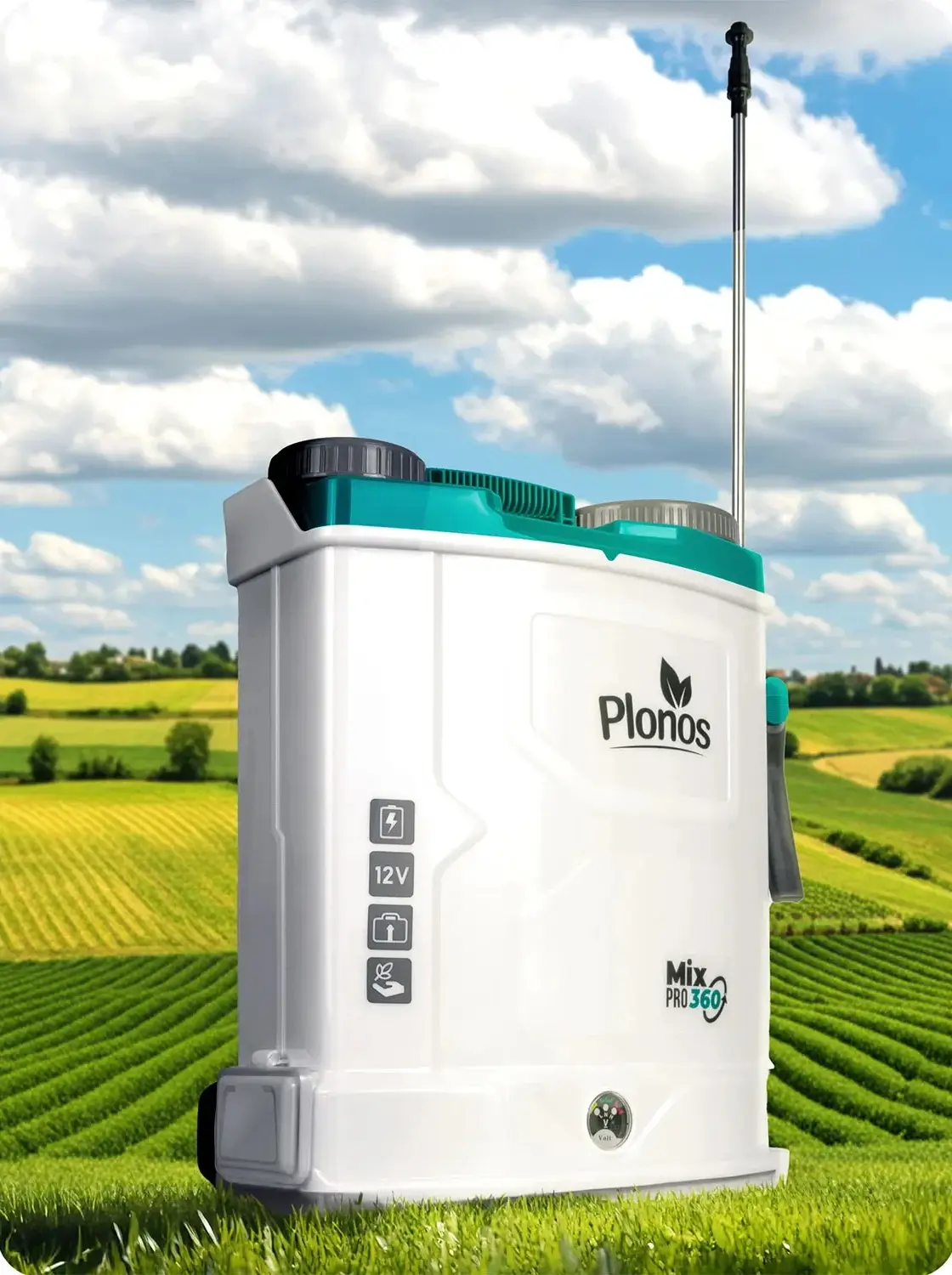 Pulverizator cu acumulator cu mixer Plonos PL-603 (White) - 4