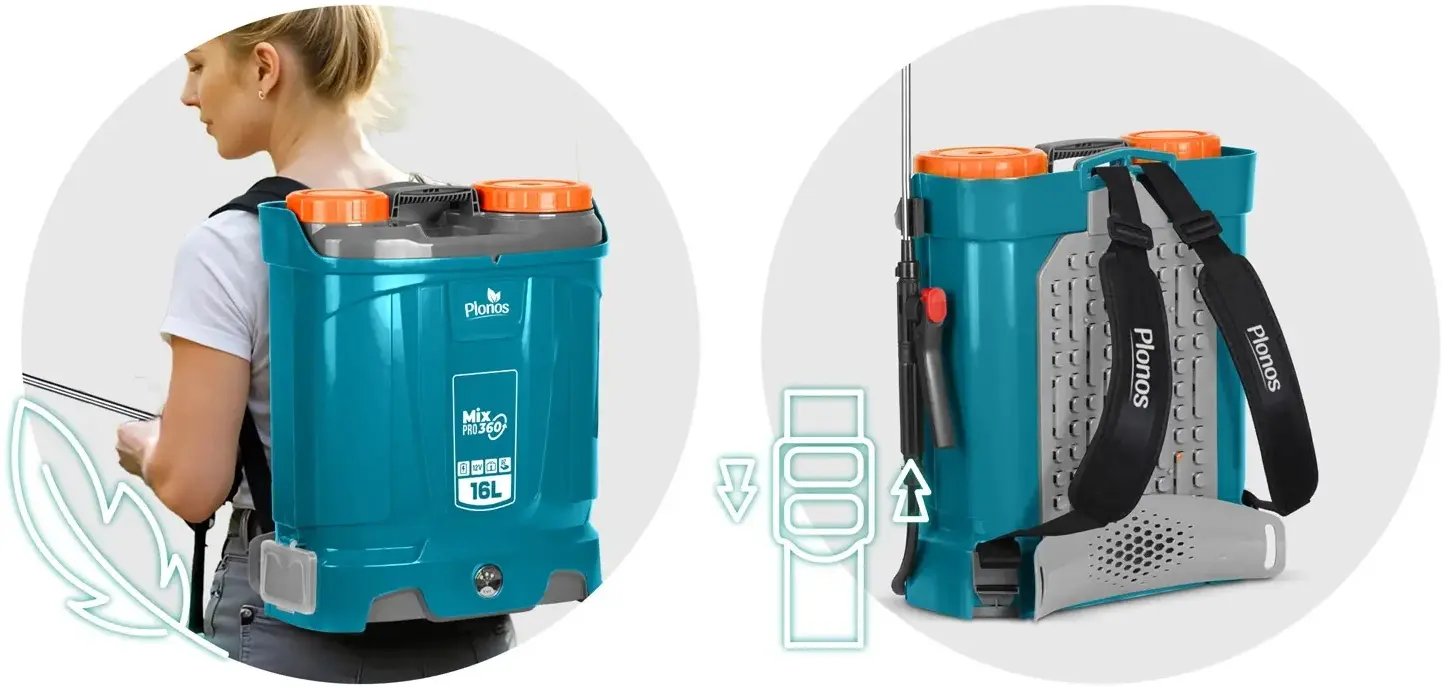 Опрыскиватель аккумуляторный с миксером Plonos PL-604 460400 (Blue) - 9