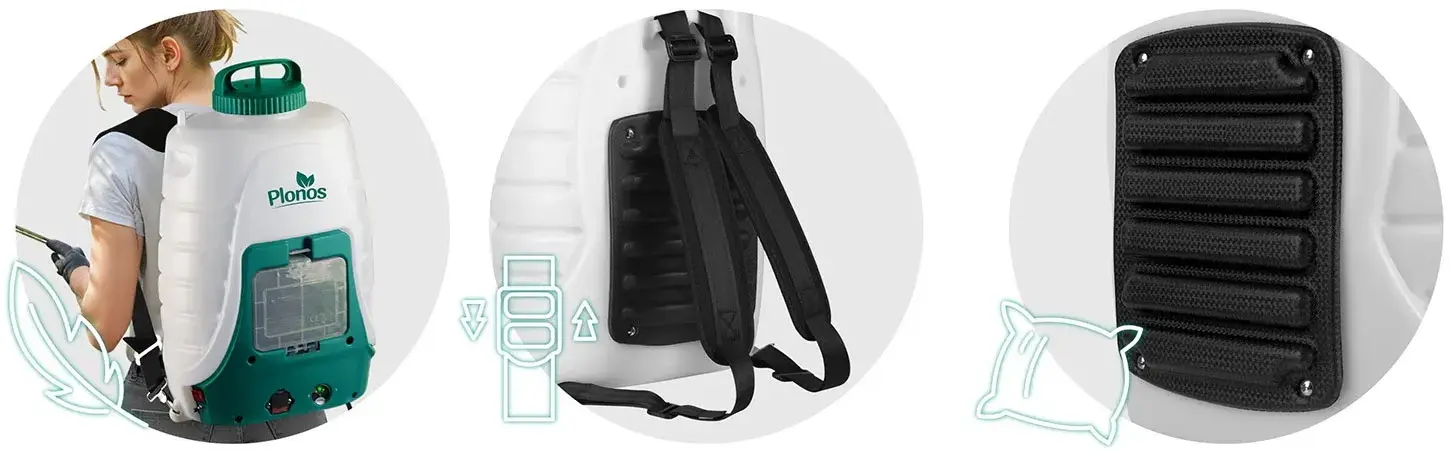 Опрыскиватель с тележкой Plonos PL-601 460110 (White/Blue) - 7