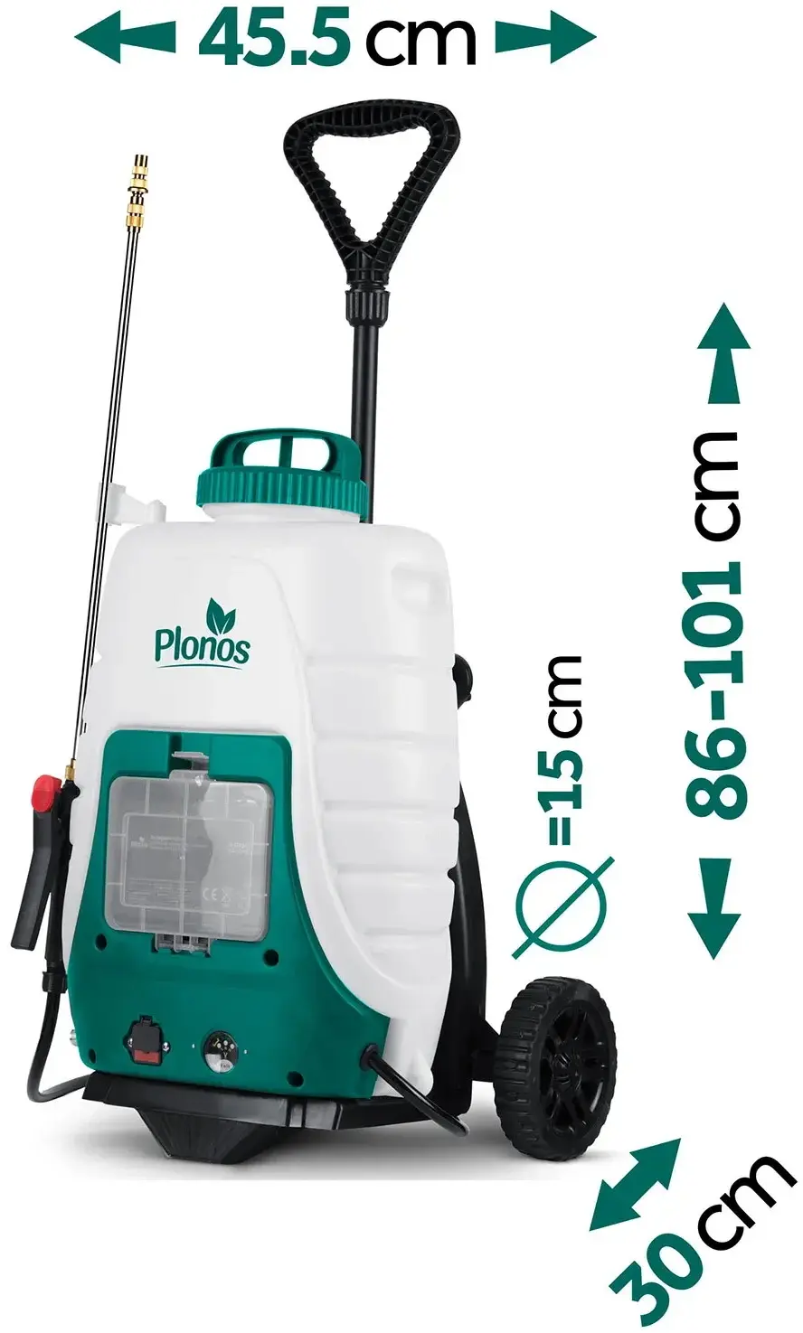 Опрыскиватель с тележкой Plonos PL-601 460110 (White/Blue) - 10