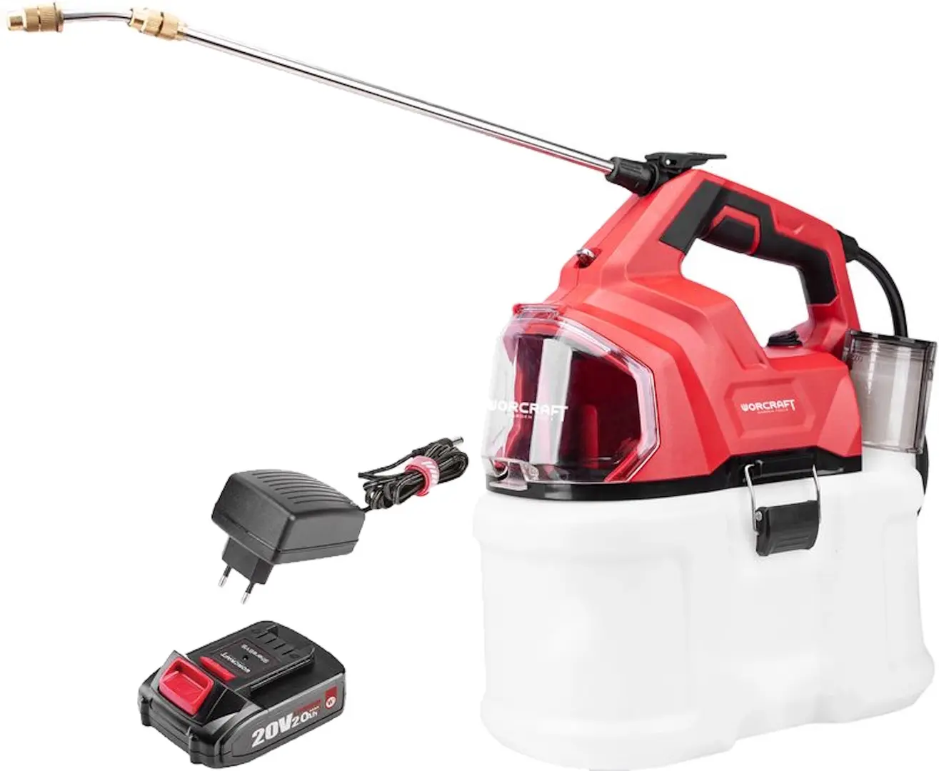 Опрыскиватель аккумуляторный Worcraft CBS-S20Li-8L Set (Red/White)