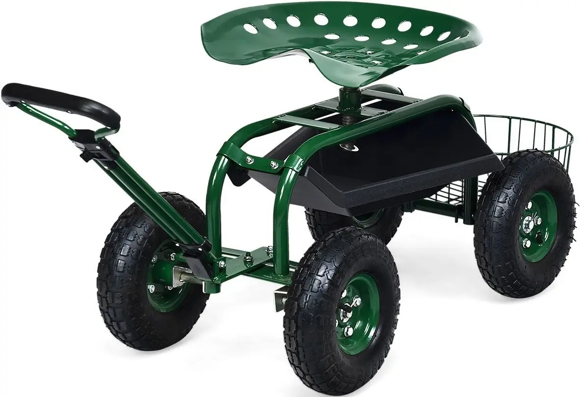 Садовый стул-тележка Costway GT3749GN (Green)