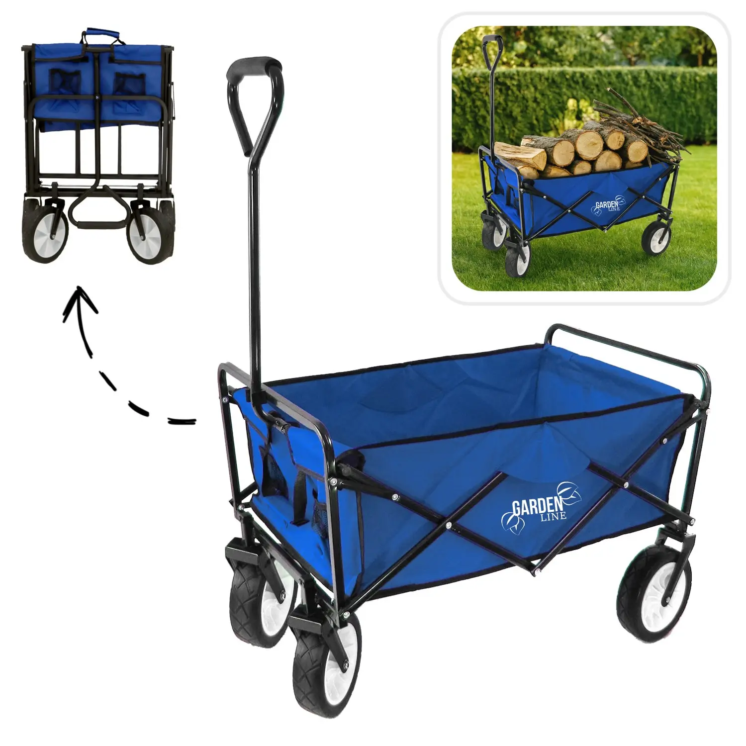 Садовая тележка GardenLine WOZ3556 (Blue) - 4