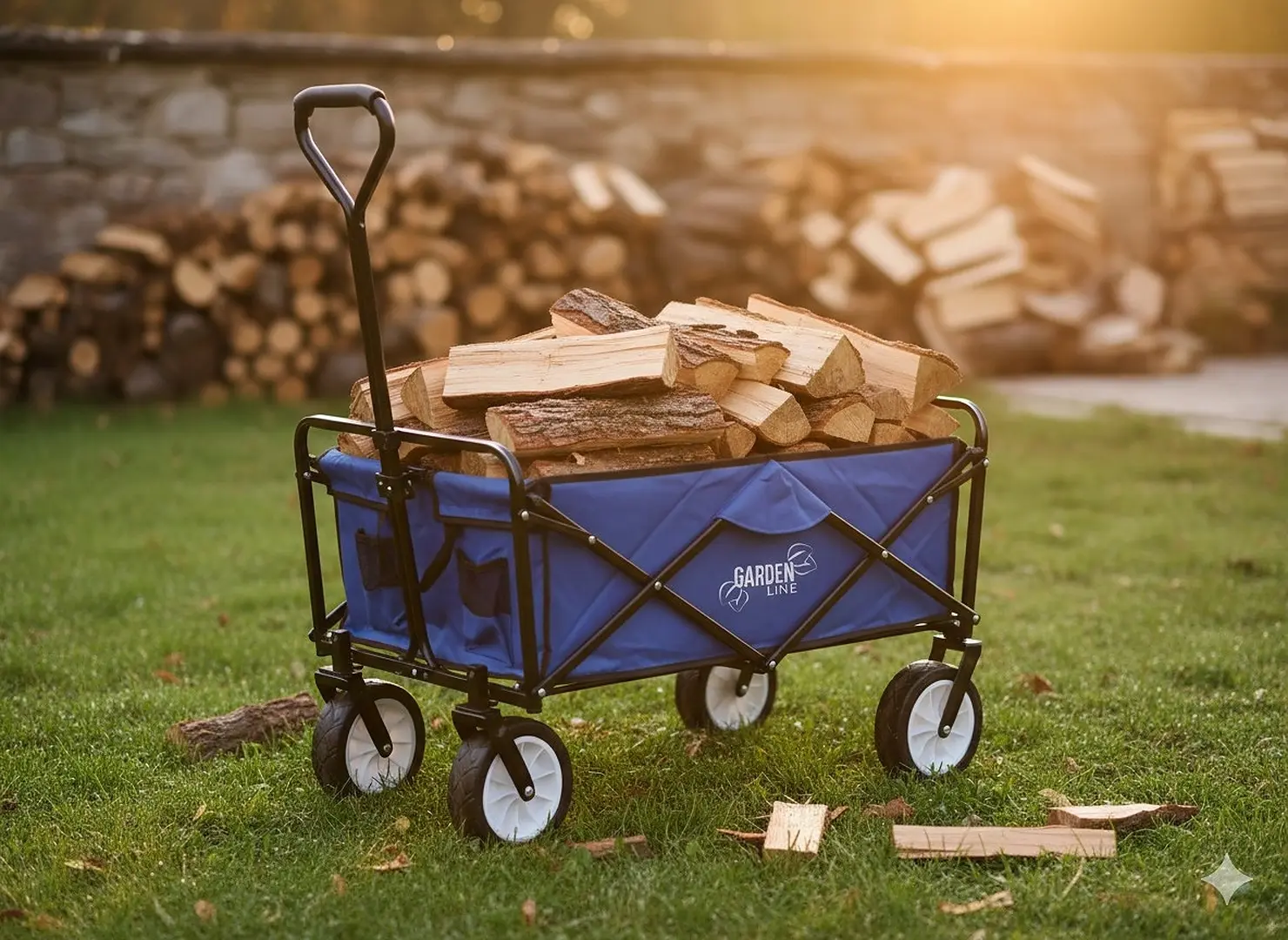 Садовая тележка GardenLine WOZ3556 (Blue) - 6