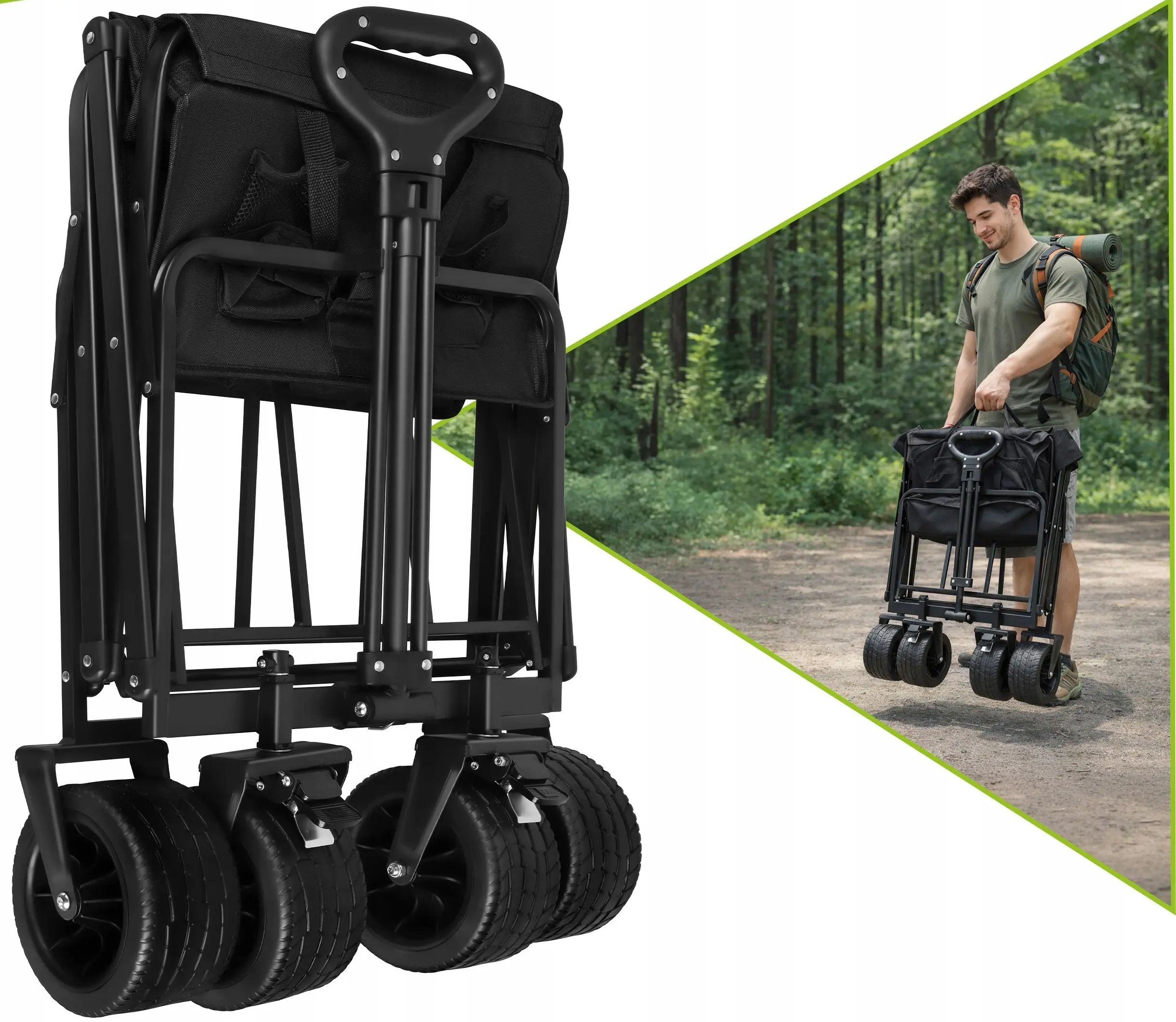 Carucior de gradina Gardlov 23084 (Black) - 3
