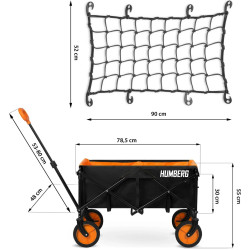 Carucior de gradina Humberg HM-513 551300-2W1 (Black/Orange) Thumb