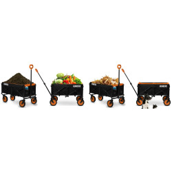 Carucior de gradina Humberg HM-513 551300-2W1 (Black/Orange) Thumb